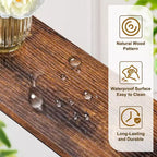 Rust Brown 1pcs Triamine Iron 100*15*79cm Entryway Table with Plugs