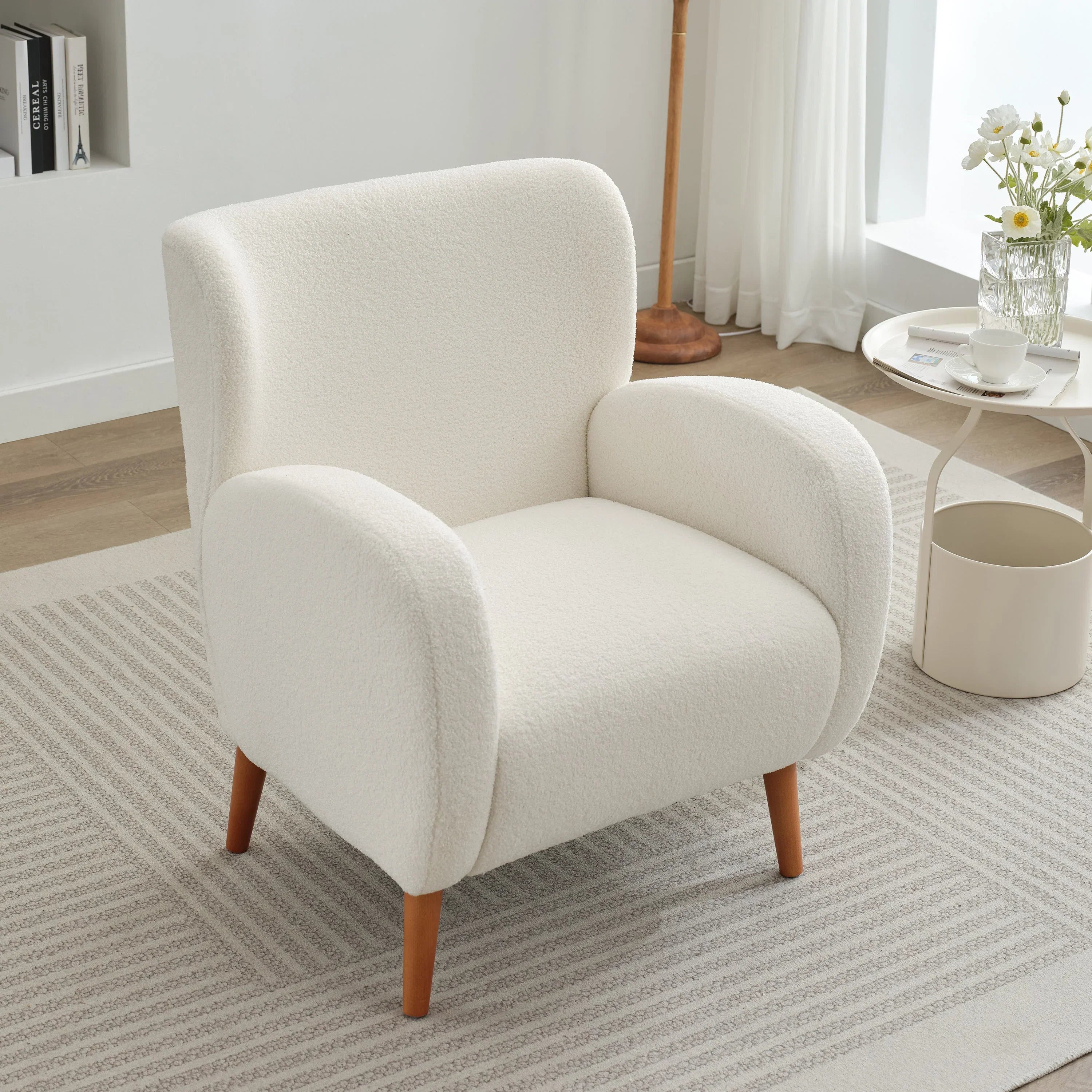 Modern Luxury Wingback Accent Arm Club Chair Single Sofa