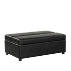 Twin Size Folding Pull out Ottoman Sleeper Bed with Mattress Convertible Guest Bed, PU Upholstered Sleeper Sofa