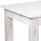 Flash Furniture Tavolo da Pranzo Rettangolare Rustico in Pino Massiccio 46 x 30