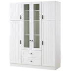 Whisen 71''H Freestanding Kitchen Storage Pantry, Large Dining Storage Cabinet Cupboard Sideboards With 6 Doors, Adjustable Shelves