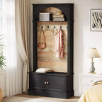 Lantine 70.86 Hall Tree with Bench, 4-in-1 Entryway Storage: Coat Rack, Shoe Shelf, Mudroom Bench for Hallway