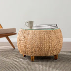 Table basse ronde Terraza en jacinthe d'eau de SEI Furniture