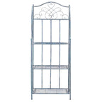 SAFAVIEH Bryn Étagère de boulanger d'extérieur victorienne en fer forgé à 4 niveaux - 63,5 cm l x 38,1 cm P x 160 cm H - 25L x 15P x 63H