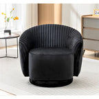Poltroncina girevole Milvo Small in velluto