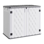 Outdoor Storage Cabinet, Waterproof Outdoor Resin Storage Box, for Garbage Cans