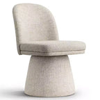 Set of 6 Modern 360 Swivel Armless Dining Chairs with Pedestal-style Base, Elegant Accent Chairs for Kitchen, Dining Room, or Office-Panipeachy