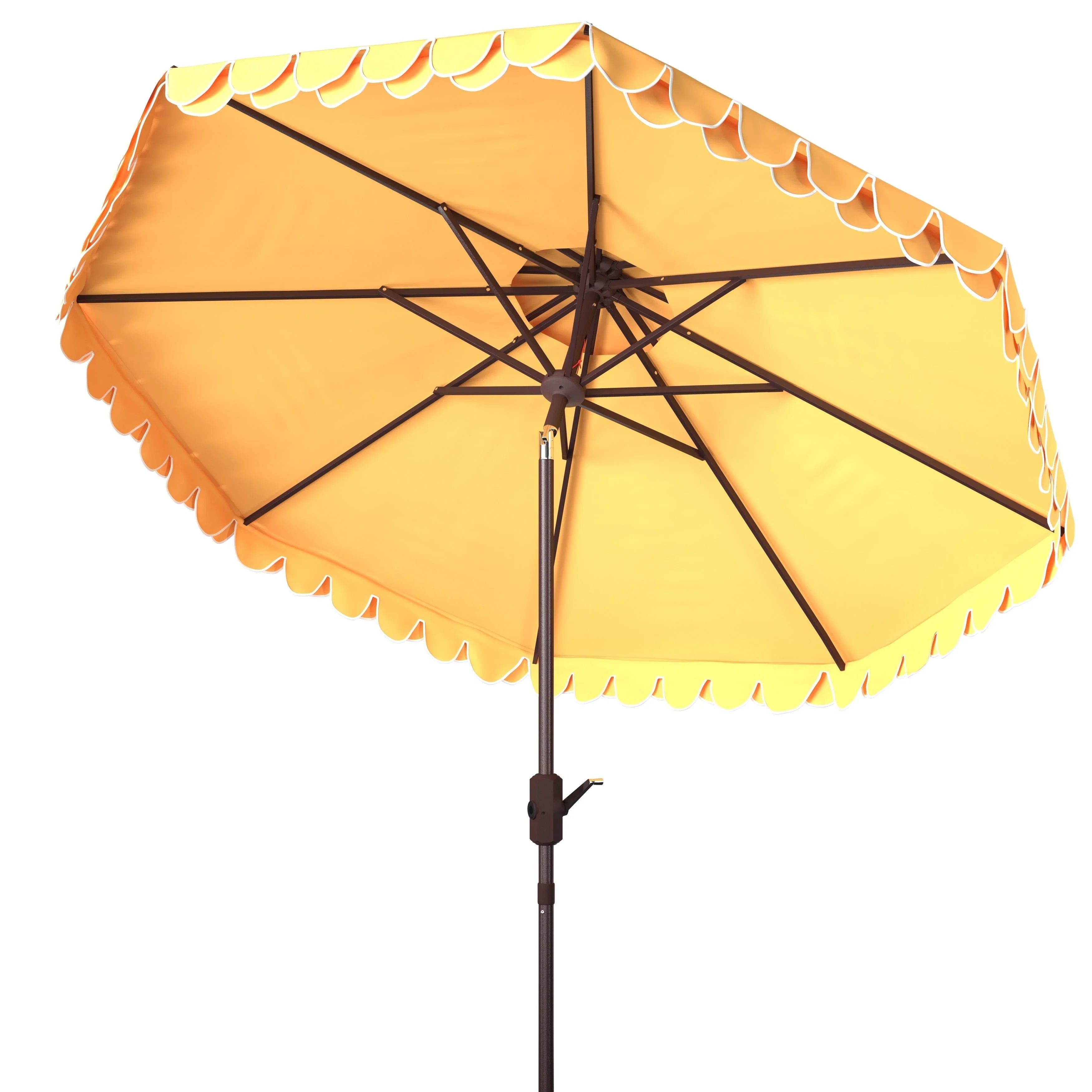 Outdoor Kjerstin Valance 9Ft Double Top Umbrella