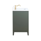 Vanity Art Bathroom Vanity with Ceramic Sink and Engineered Marble Top