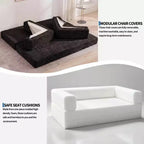 80.7 5-in-1 Convertible Sleeper Sofa Bed – Corduroy, 1200 lbs, No Assembly