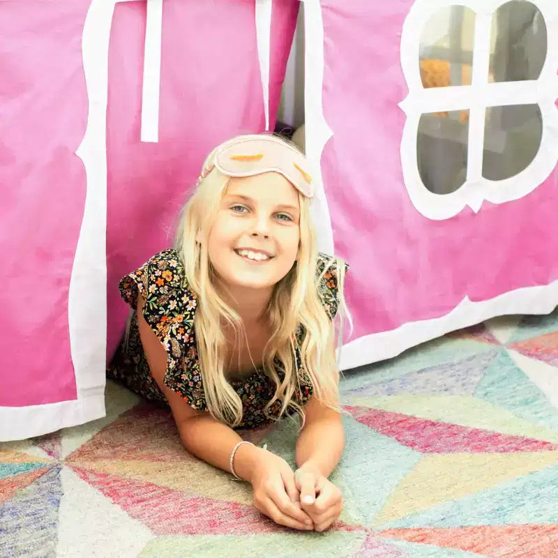 Max & Lily Twin over Twin Low Bunk with Curtains