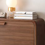 Traditional Hidden Adjustable 3 Tiers Solid Wood Shoe Cabinet