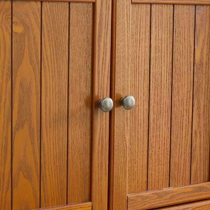 72-Inch Tall Storage Cabinet with 8 Doors and 4 Shelves for Living Room, Kitchen, or Office