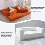 80.7 5-in-1 Convertible Sleeper Sofa Bed – Corduroy, 1200 lbs, No Assembly