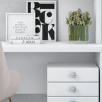 Echo L Shaped Desk with Hutch and Drawers
