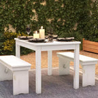 Flash Furniture Tavolo da Pranzo Rettangolare Rustico in Pino Massiccio 46 x 30