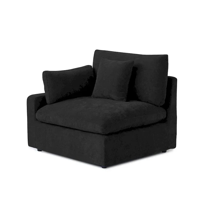 Large Linen Corner Sectional Sofa Couch for Living Room Set