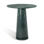 Table d'appoint ronde haute en marbre SAFAVIEH Couture Ghicu - 56 cm L x 53 cm P x 61 cm H - 21Wx21Dx24H