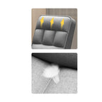 Modern Grey Upholstered 4-Leg Office Chair