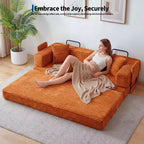 80.7 5-in-1 Convertible Sleeper Sofa Bed – Corduroy, 1200 lbs, No Assembly
