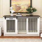 Pet Residence with Iron Tube Reinforcement Stylish & Sturdy Dog Crate