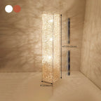 Plug In Column LED Rattan Floor Lamp for Living Room
