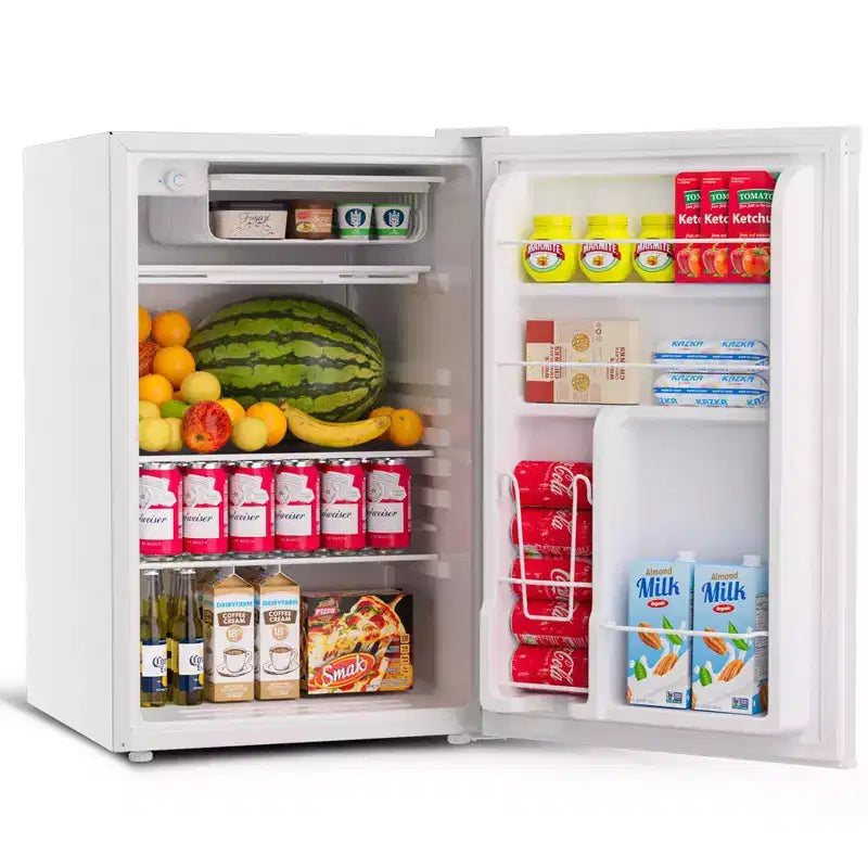 4.5 Cu.Ft Mini Fridge with Freezer,Compact Refrigerator w/Reversible Door, Adjustable Thermostat Energy-Efficient, Small Fridge