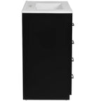 30 Single Sink Bathroom Vanity with Cabinet & 3 Drawers – Black / Blue / Green / Indigo / White