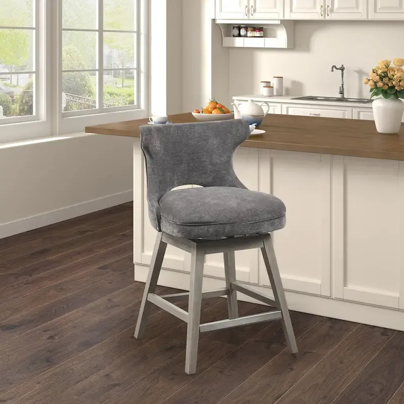 Madison Park Janet 360 degree Swivel Counter Stool