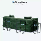 80.7 5-in-1 Convertible Sleeper Sofa Bed – Corduroy, 1200 lbs, No Assembly